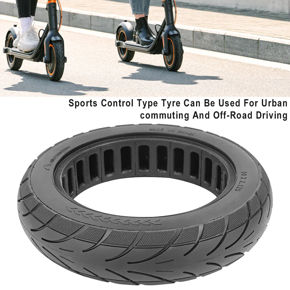 10 Inch 10×2.125 Rubber Solid Tire For Ninebot Segway F20 F25 F30 F40 Electric Scooter Tubeless Thickened Explosion Proof Tyre 10 Inch 10x2.125 Rubber Solid Tire For Ninebot Segway F20 F25 F30 F40 Electric Scooter Tubeless Thickened Explosion Proof Tyre