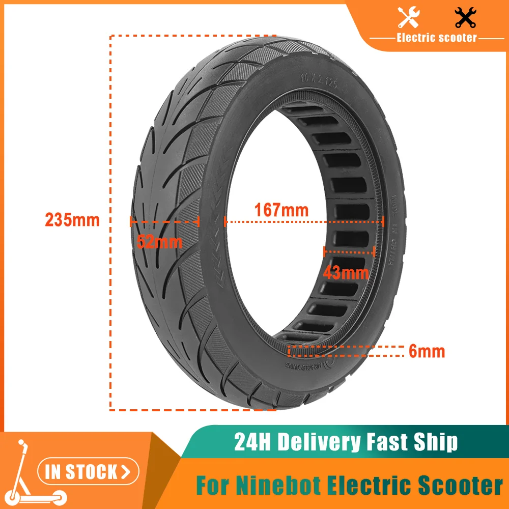10 Inch 10×2.125 Rubber Solid Tire For Ninebot Segway F20 F25 F30 F40 Electric Scooter Tubeless Thickened Explosion Proof Tyre 10 Inch 10x2.125 Rubber Solid Tire For Ninebot Segway F20 F25 F30 F40 Electric Scooter Tubeless Thickened Explosion Proof Tyre