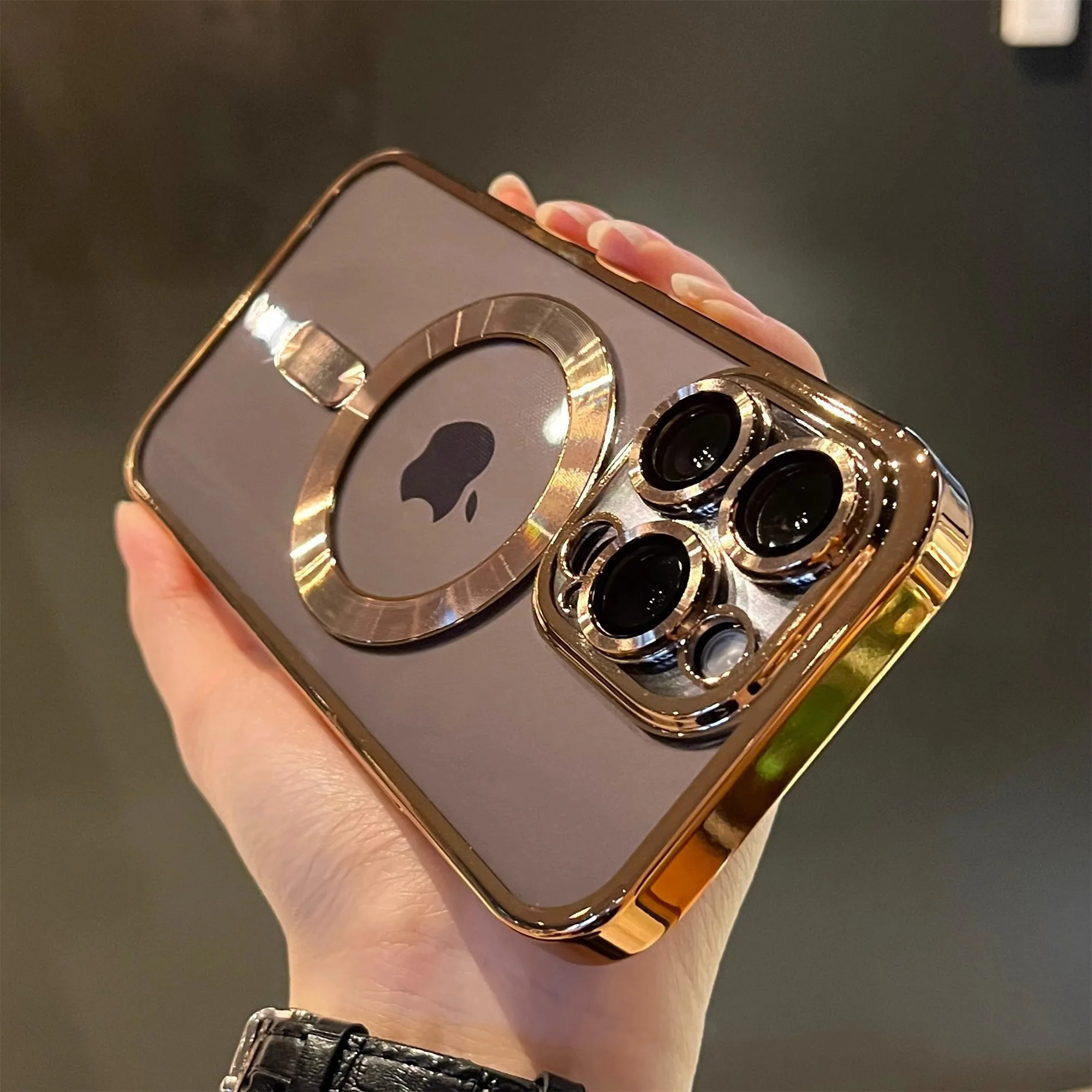 Luxury Magnetic For Magsafe Wireless Charge Plating Clear Case For iPhone 11 12 13 14 15 16 Pro Max Shockproof Silicone Cover Luxury Magnetic For Magsafe Wireless Charge Plating Clear Case For iPhone 11 12 13 14 15 16 Pro Max Shockproof Silicone Cover