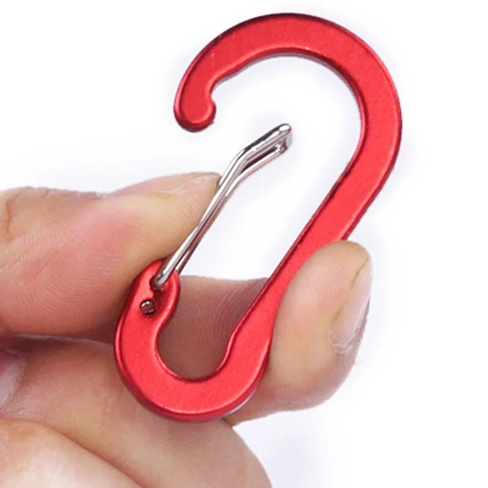 6pcs Carabiner Clip Aluminum Alloy Keychain Lock Buckle Snap D-Ring Clip Outdoor Backpack Camping Multi Tool Fishing Hiking Hook 6pcs Carabiner Clip Aluminum Alloy Keychain Lock Buckle Snap D-Ring Clip Outdoor Backpack Camping Multi Tool Fishing Hiking Hook