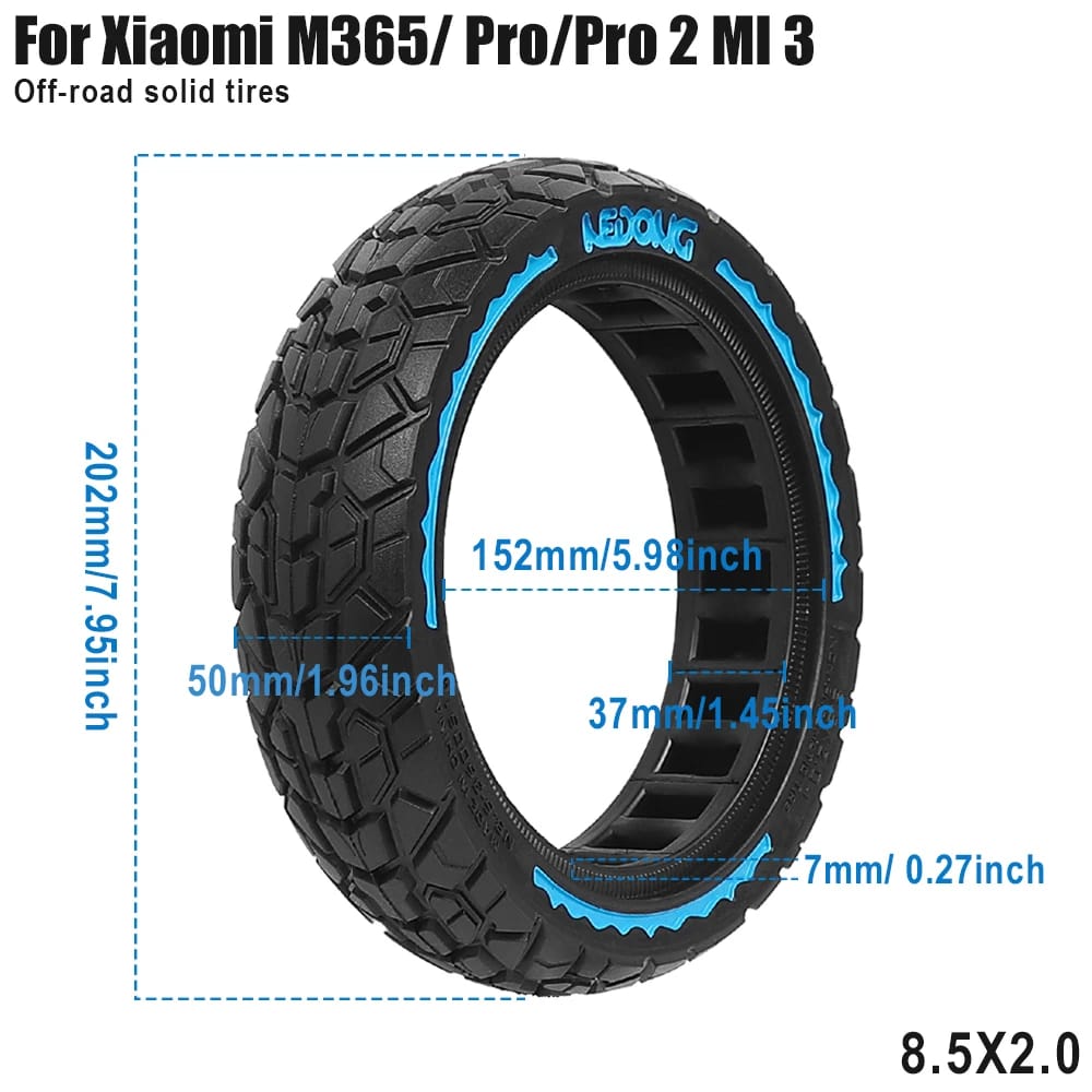 8.5 Inch Off-road Solid Tire Electric Scooter Shock-absorbing 8 1/2×2 Tyre for Xiaomi M365/1S/Pro/Pro2/Mi3 Tubeless Tyres 8.5 Inch Off-road Solid Tire Electric Scooter Shock-absorbing 8 1/2x2 Tyre for Xiaomi M365/1S/Pro/Pro2/Mi3 Tubeless Tyres