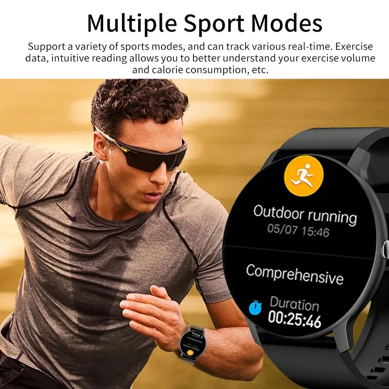 LIGE Smart Watch Men Women Full Touch Screen Sport Fitness Watch Man IP67 Waterproof Bluetooth For Android IOS Smartwatch Men LIGE Smart Watch Men Women Full Touch Screen Sport Fitness Watch Man IP67 Waterproof Bluetooth For Android IOS Smartwatch Men