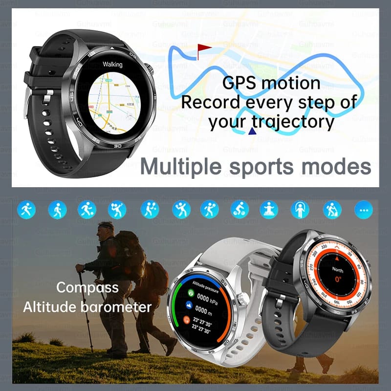 New Huawei Watch GT5 Pro Smart Watch 1.53 Inch HD AMOLED Screen NFC GPS Tracker Bluetooth Call Health Monitoring Watch Men Women New Huawei Watch GT5 Pro Smart Watch 1.53 Inch HD AMOLED Screen NFC GPS Tracker Bluetooth Call Health Monitoring Watch Men Women