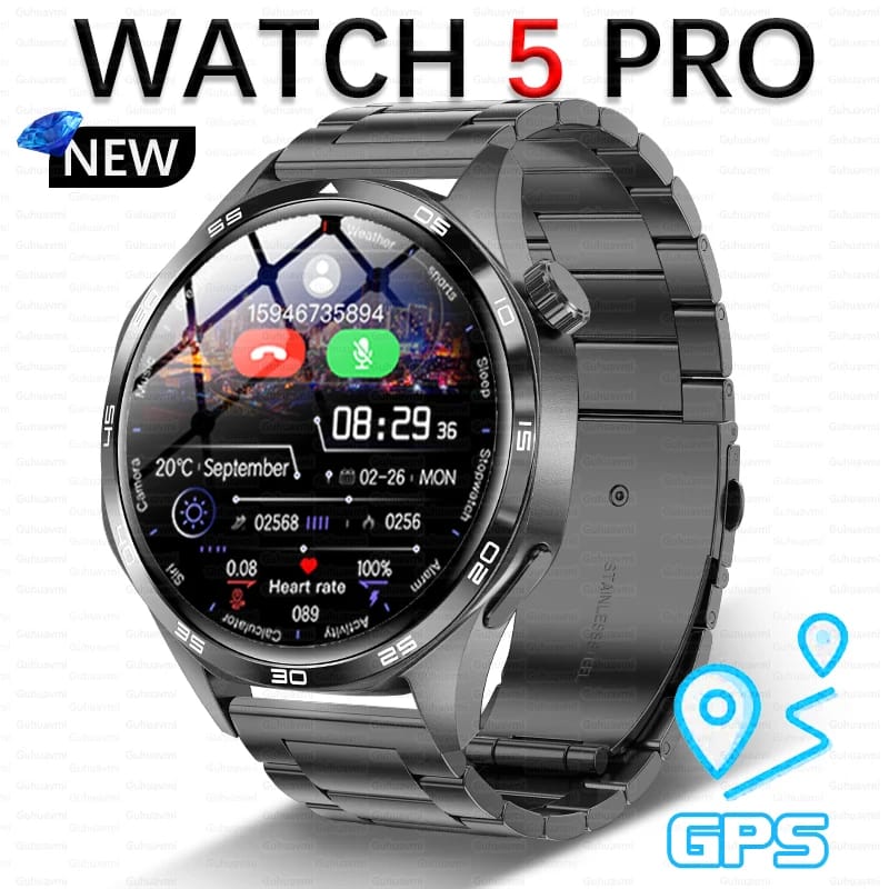 New Huawei Watch GT5 Pro Smart Watch 1.53 Inch HD AMOLED Screen NFC GPS Tracker Bluetooth Call Health Monitoring Watch Men Women New Huawei Watch GT5 Pro Smart Watch 1.53 Inch HD AMOLED Screen NFC GPS Tracker Bluetooth Call Health Monitoring Watch Men Women