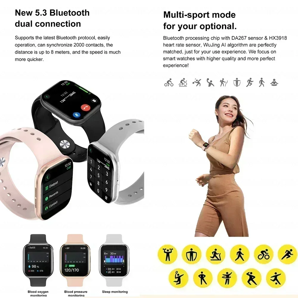 New For Apple DT Watch 10 GPS Smart Watch Men Women 3D Menu 16GB Large Memory TWS Headphones Video Playback NFC Smart Watch 2025 New For Apple DT Watch 10 GPS Smart Watch Men Women 3D Menu 16GB Large Memory TWS Headphones Video Playback NFC Smart Watch 2025